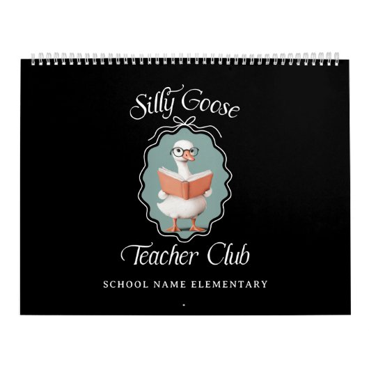 グースパーソナライズされた間抜け先生クラブ教室 カレンダー (カバー)