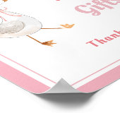 グースピ間抜けックガール誕生日カードとギフト ポスター (角)