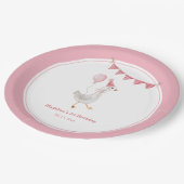 グースピ間抜けックガール誕生日 ペーパープレート (アングル)