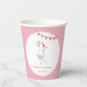 グースピ間抜けックガール誕生日 紙コップ (正面)