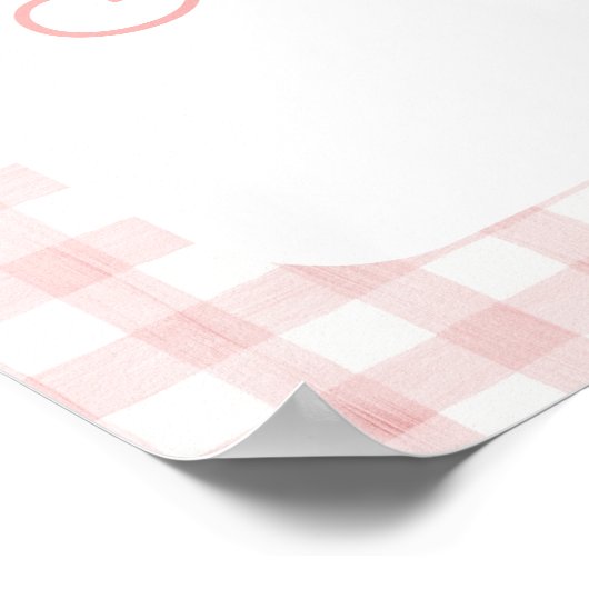 グースピ間抜けックジンガムガール誕生日へようこそ ポスター (角)