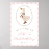 グースピ間抜けックジンガムガール誕生日へようこそ ポスター (正面)