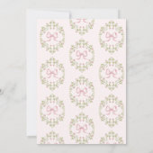 グースピ間抜けンクお洒落クボウベビーガールシャワー 招待状 (裏面)