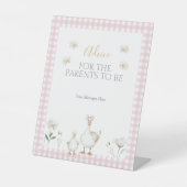 グースピ間抜けンクお洒落ベビーシャワーアドバイス 台座サイン (正面)