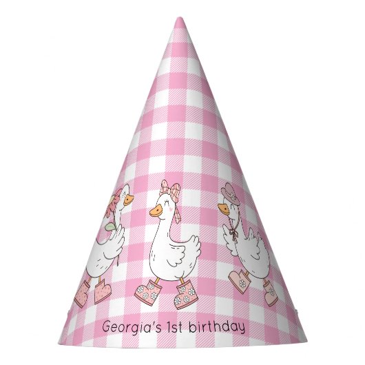 グースピ間抜けンク誕生日 パーティーハット (正面)