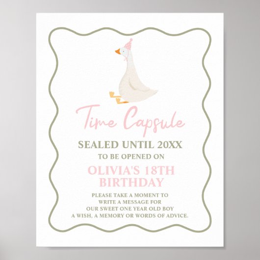 グースピ間抜けンク1thバースデータイムカプセルポスター ポスター (正面)