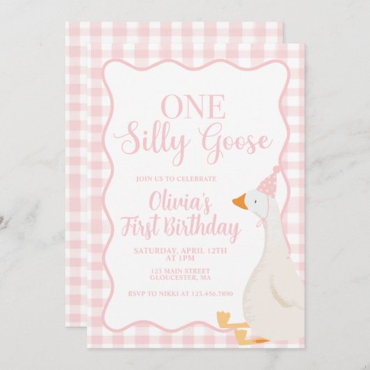 グースピ間抜けンク 招待状 (正面/裏面)