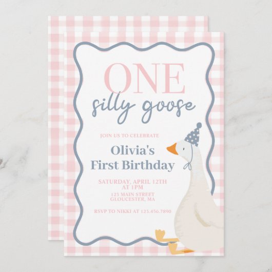 グースピ間抜けンク 招待状 (正面/裏面)