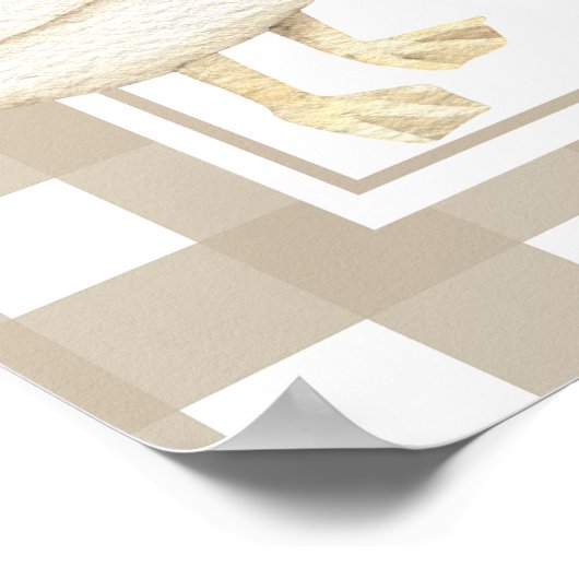 グースファースト誕生日マイルストーン誕生日 ポスター (角)