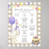 グースファースト誕生日マイルストーン誕生日 ポスター (正面)