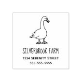 グースファームの事業所 ラバースタンプ (インプリント)