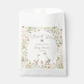 グースフローラベビーシャワーありがとう フェイバーバッグ (正面)