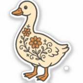 グースフローラヴィンテージ花 シール (正面)