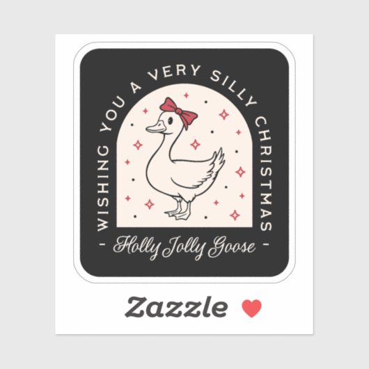 グースフ間抜けァーおもしろいン動物クリスマス シール (シート)