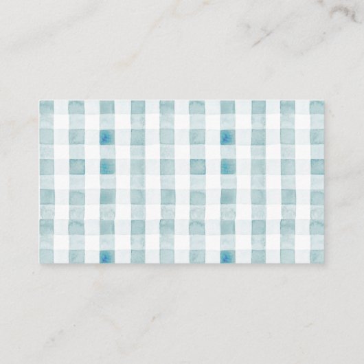 グースブルー間抜けギンガムブックスベビー エンクロージャーカード (裏面)