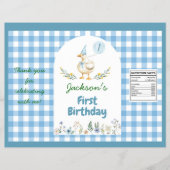 グースブルー間抜けバルーン誕生日チップバッグラッパー チラシ (正面)