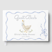 グースブルー間抜けボウベイビーシャワー ゲストブック (正面)