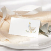 グースブルー間抜けボウベイビーシャワー プレイスカード