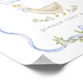 グースブルー間抜けボウベビーは甘い ポスター (角)