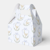 グースブルー間抜けボウ男の赤ちゃんシャワー フェイバーボックス (裏面サイド)