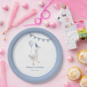 グースブルー間抜けボーイバースデーパーティー ペーパープレート (パーティー)