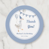 グースブルー間抜けボーイ誕生日 フェイバータグ (正面)