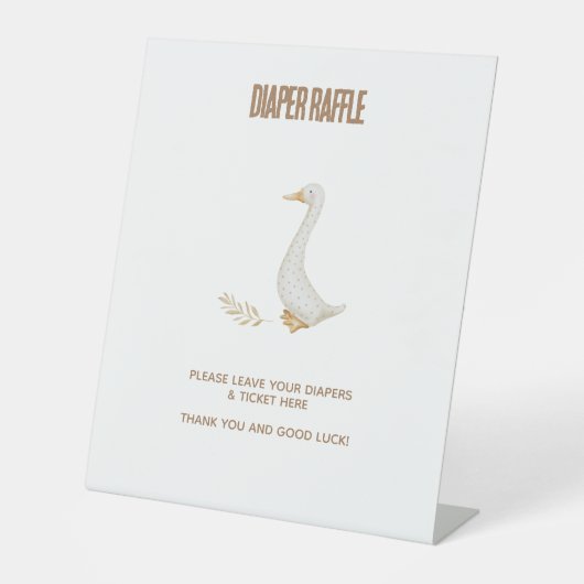 グースベビーおむつラッフルドロー 台座サイン (正面)
