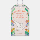 グースベビー間抜けシャワーありがとうご好意 ギフトタグ (正面)