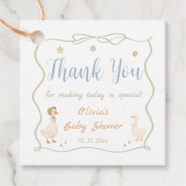 グースベビー間抜けシャワーありがとう フェイバータグ