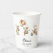 グースベビー間抜けシャワーパーソナライズされた紙カップ 紙コップ (裏面)