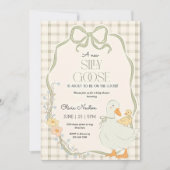 グースベビー間抜けシャワー招待状マザーグース 招待状 (正面)