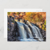 グースベリー滝ミネソタ ポストカード (正面/裏面)