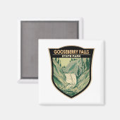 グースベリー滝州パークミネソタヴィンテージ マグネット (正面/裏面)