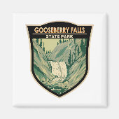 グースベリー滝州パークミネソタヴィンテージ マグネット (正面)