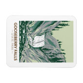 グースベリー滝州パークミネソタヴィンテージ マグネット (横)