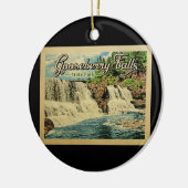 グースベリー滝州パークヴィンテージトラベル セラミックオーナメント (左)