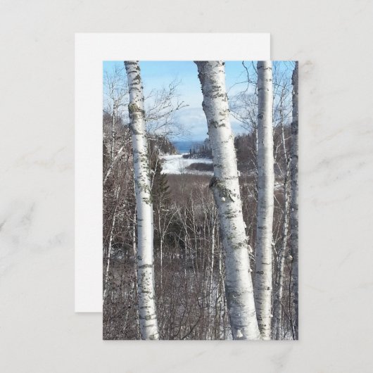 グースベリー秋エリア – ノースショアミネソタ サンキューカード (正面/裏面)