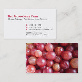 グースベリー農家/ジャムメーカーの名刺 名刺