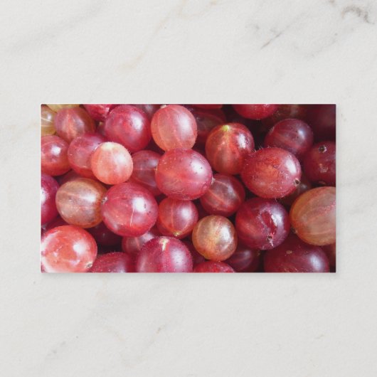 グースベリー農家/ジャムメーカーの名刺 名刺 (裏面)