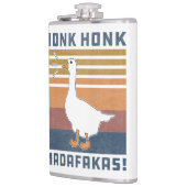 グースホンおもしろいクホンクマダファカスレトロヴィンテージダック フラスク (左)