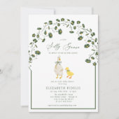 グースボー間抜けフローラデイジーベビーシャワー 招待状 (正面)