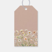 グースワイルドフラワーベビーシャワーサンキューギフトラベル ギフトタグ (裏面)