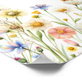 グースワイルドフラワーボホベイビーシャワーへようこそ ポスター (角)