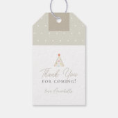 グースワイルドフラワー間抜けフローラベイビーシャワー ギフトタグ (裏面)