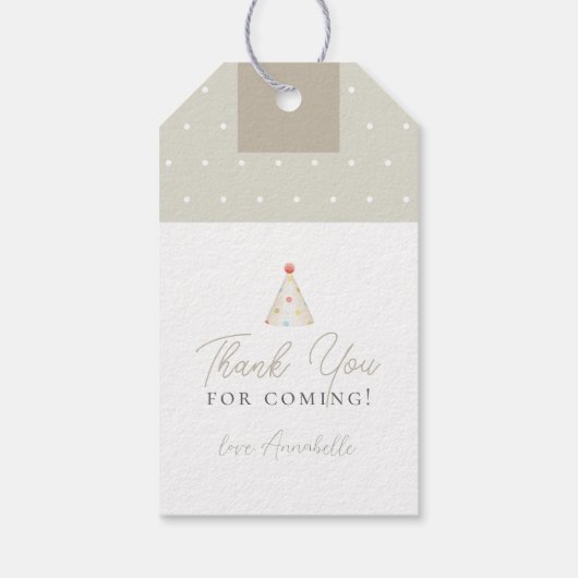 グースワイルドフラワー間抜けフローラベイビーシャワー ギフトタグ (裏面)