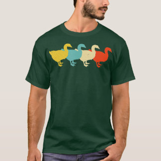 グースヴィンテージレトロ水鳥動物愛好家60s 70s tシャツ