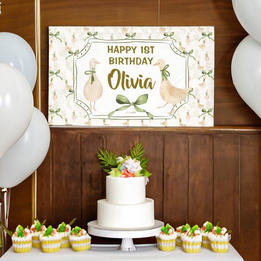 グース子供部屋ライムハッピーバースデーパーティー 横断幕