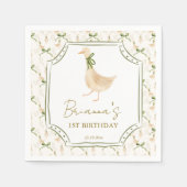 グース子供部屋流韻生誕会モノグラムの会 スタンダードカクテルナプキン (正面)