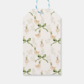 グース子供部屋韻のバースデーパーティーの好意 ギフトタグ (裏面)