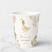 グース子供部屋韻ベビーシャワーモノグラムの 紙コップ (正面)